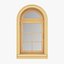 3D set windows solid wood