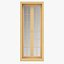 3D set windows solid wood