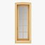 3D set windows solid wood