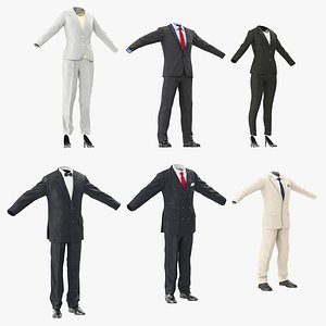 3d workwear suits model