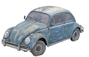 Abandoned Car Wreck Scan 3D model