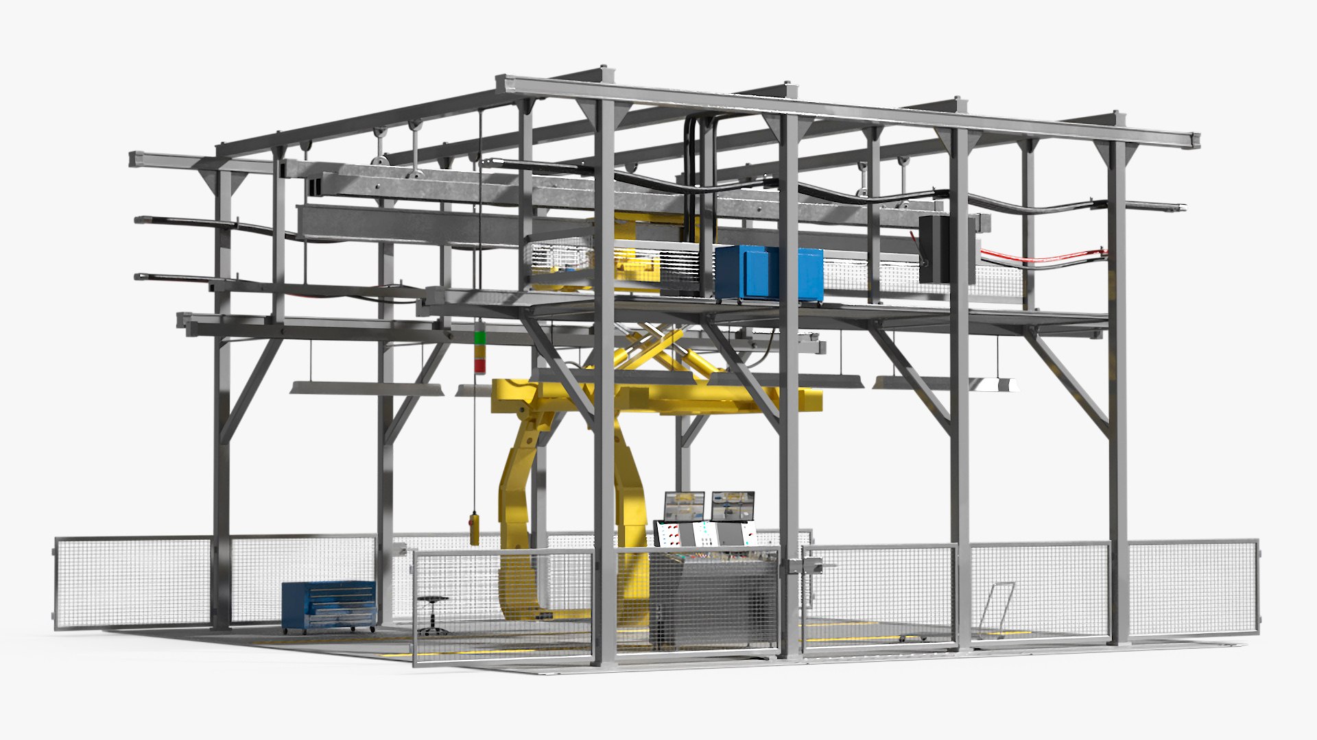 3D Automatic Vehicle Body Conveyor - TurboSquid 2319384