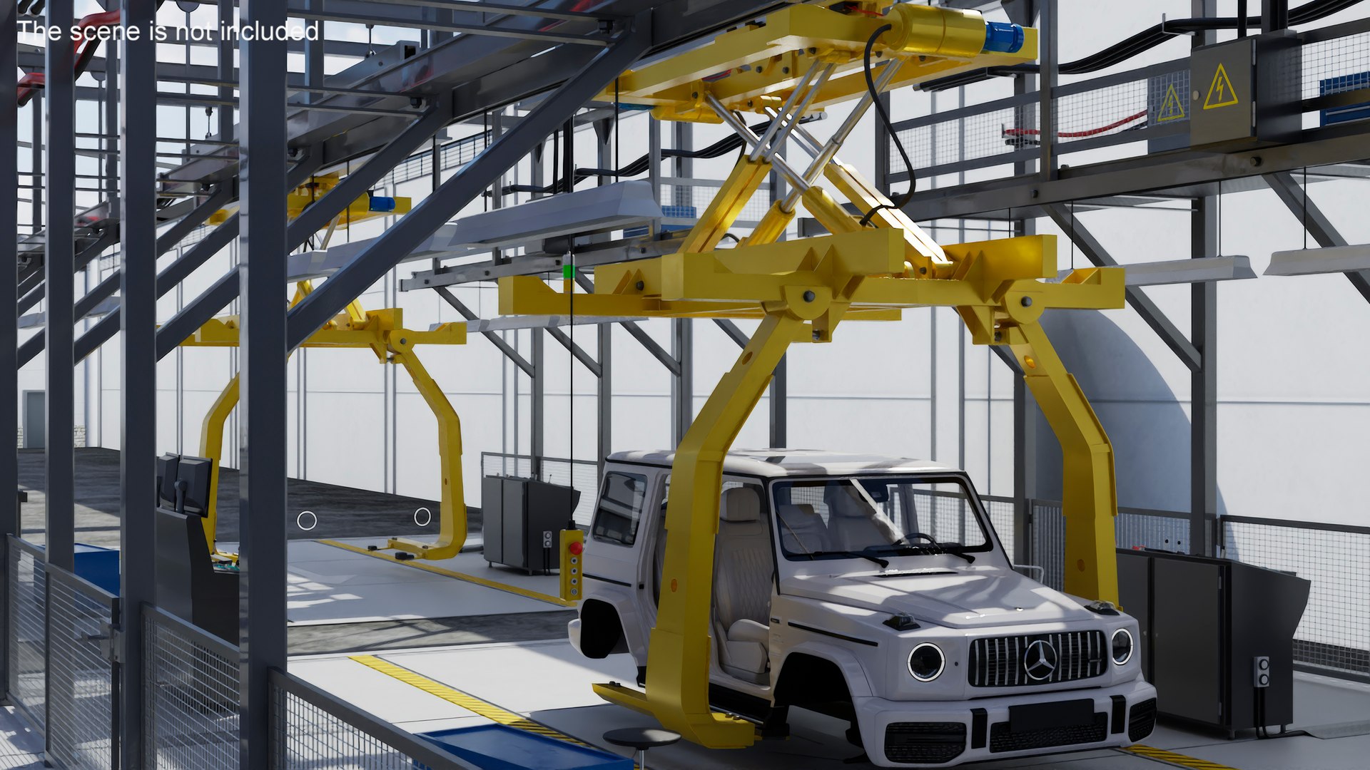 3D Automatic Vehicle Body Conveyor - TurboSquid 2319384