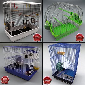 animal cages v1 3d max