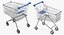 3d model supermarket cart