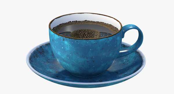 3D animation coffee cup