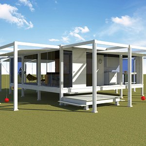 rudolph guest house - 3d model