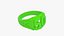 Bague en plastique vert forêt 50 Modèle 3D
