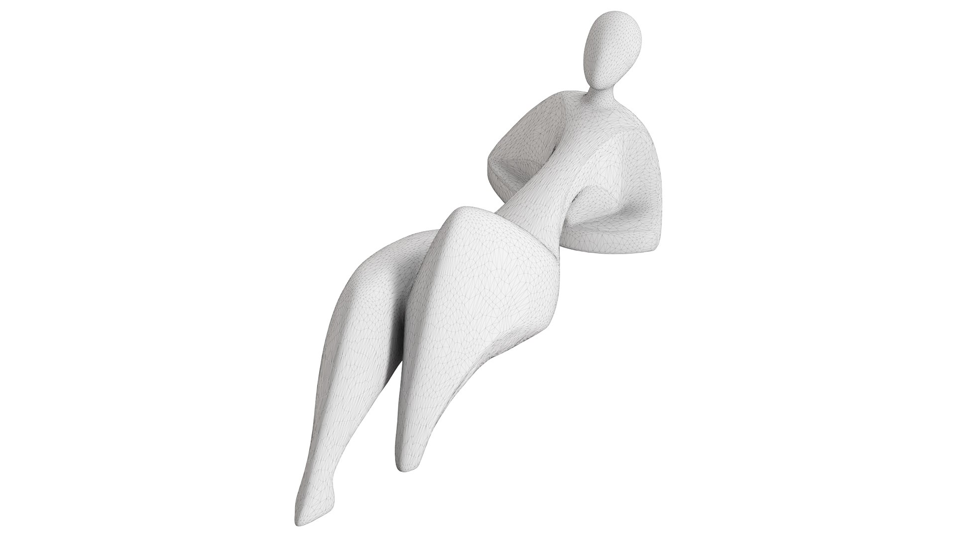 Lying Person Figurine 3D Model - TurboSquid 2219697