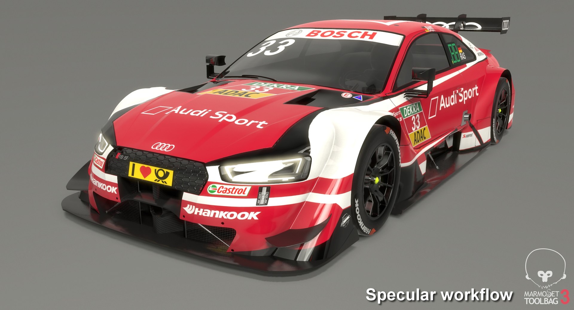 3D audi rs5 dtm season - TurboSquid 1320318