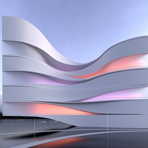 Sci-Fi Futuristic Building DefiV4