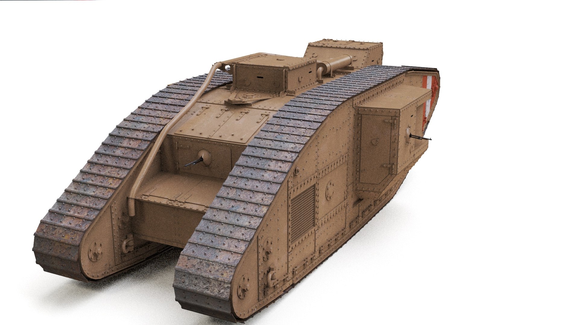 3D Model TANK MARK Rigged - TurboSquid 2174640