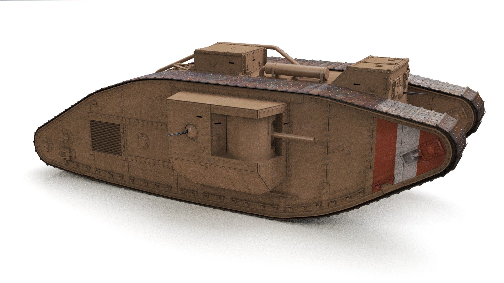 3D Model TANK MARK Rigged - TurboSquid 2174640