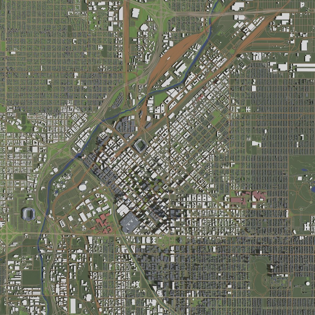 Denver USA - City And Urban 3D Model - TurboSquid 2218595