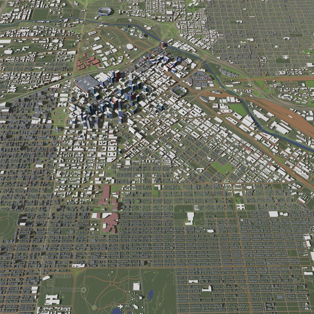 Denver USA - City And Urban 3D Model - TurboSquid 2218595