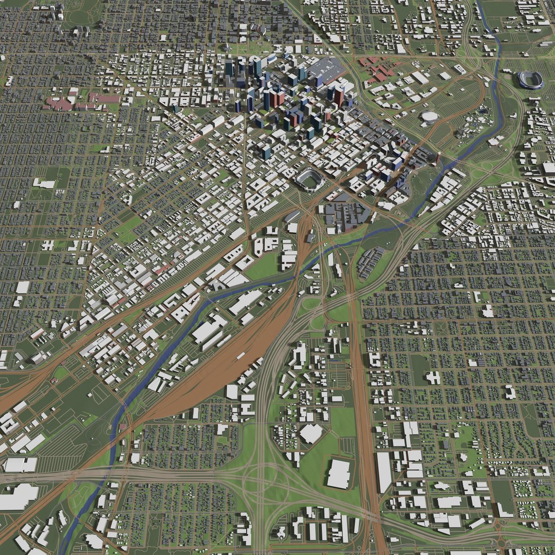 Denver USA - City And Urban 3D Model - TurboSquid 2218595