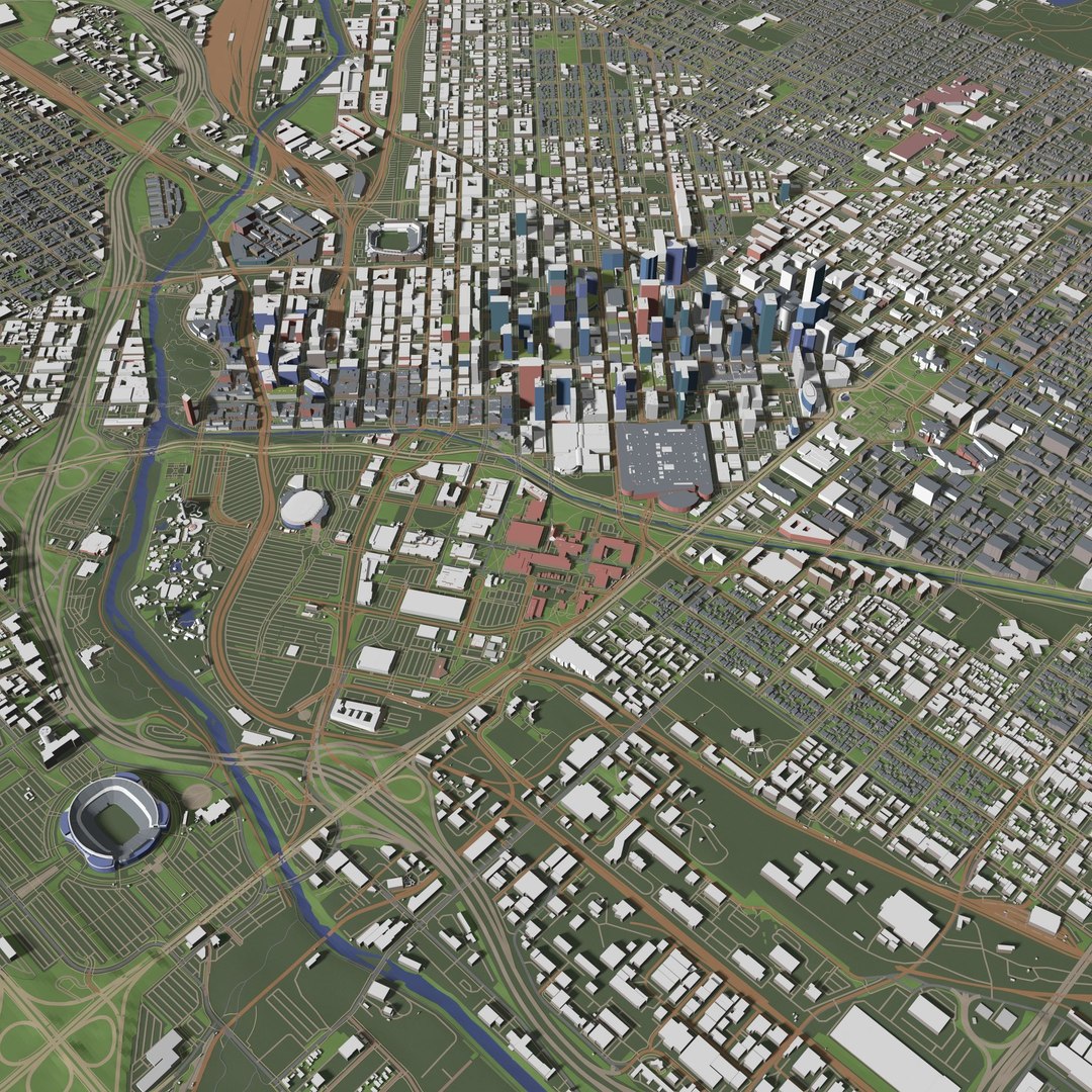 Denver USA - City And Urban 3D Model - TurboSquid 2218595