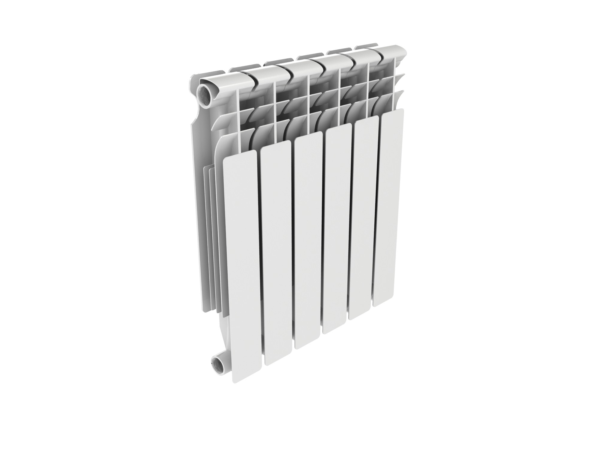 3d model aluminium bimetall radiator