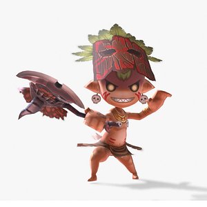 3D Casual RPG Monster - 15 Goblin model