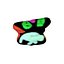 Kolorowa maska na twarz Monster 3D