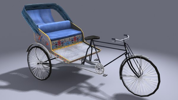 3d thela haath rickshaw
