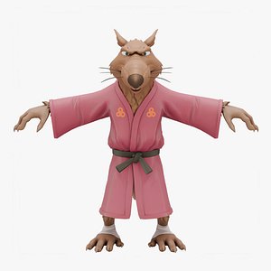 3D TMNT Splinter Cartoon model