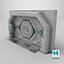 Detailed Science Fiction Door
