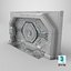Detailed Science Fiction Door