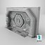 Detailed Science Fiction Door