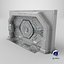 Detailed Science Fiction Door