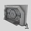 Detailed Science Fiction Door
