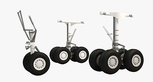 nose landing gear 3d max
