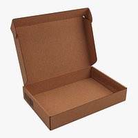 Cardboard box rigged animated