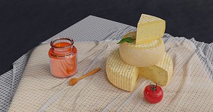 3D Cheese pack model