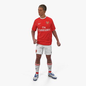 soccer football player arsenal 3D model