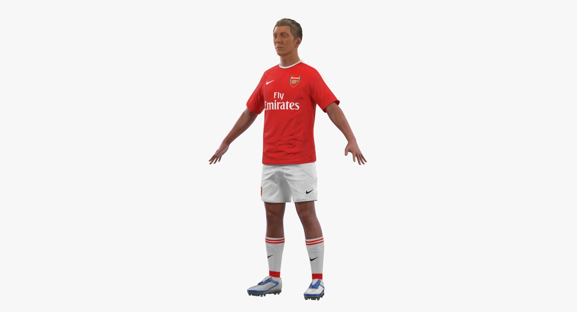 Soccer football player arsenal 3D model - TurboSquid 1313943