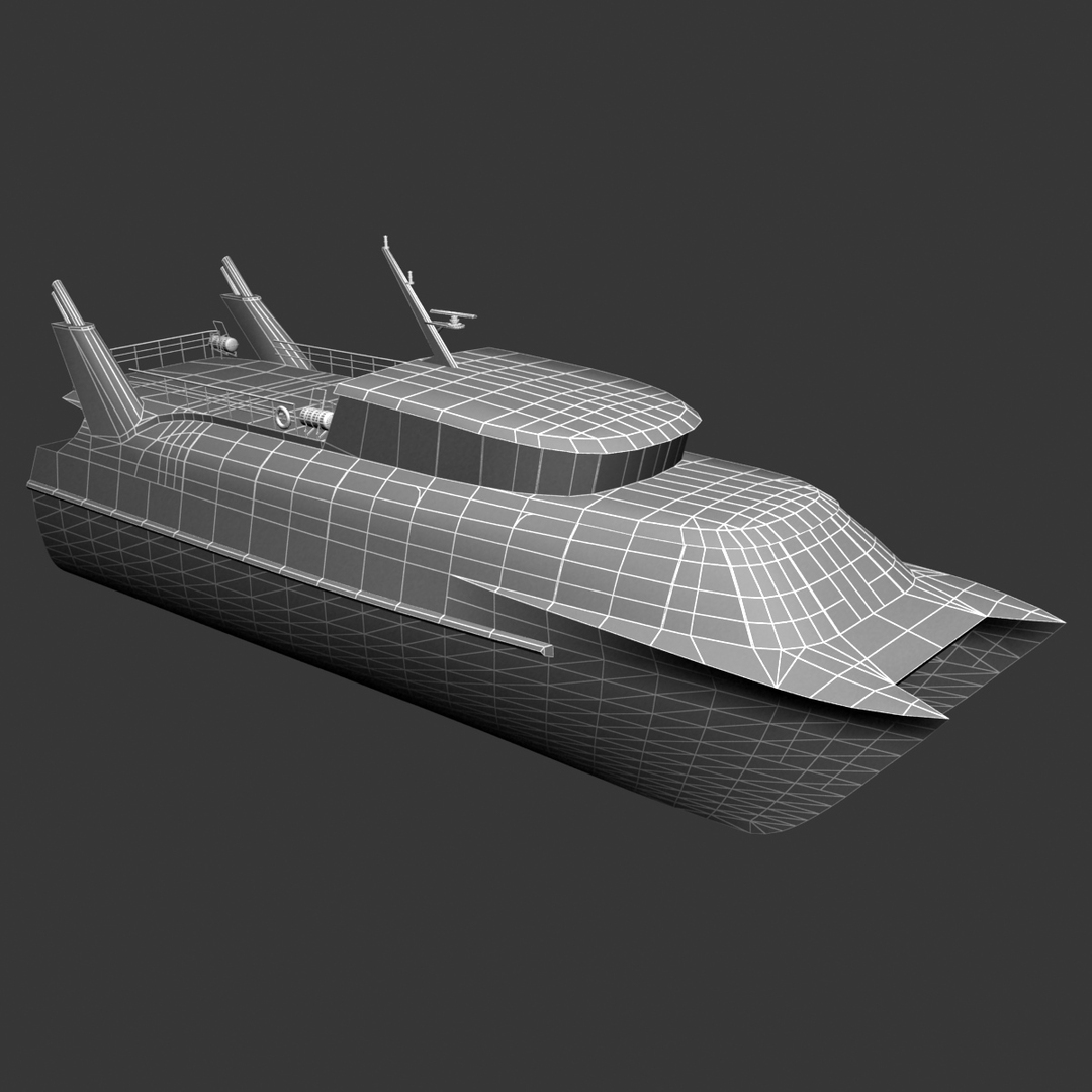 3d passenger catamaran