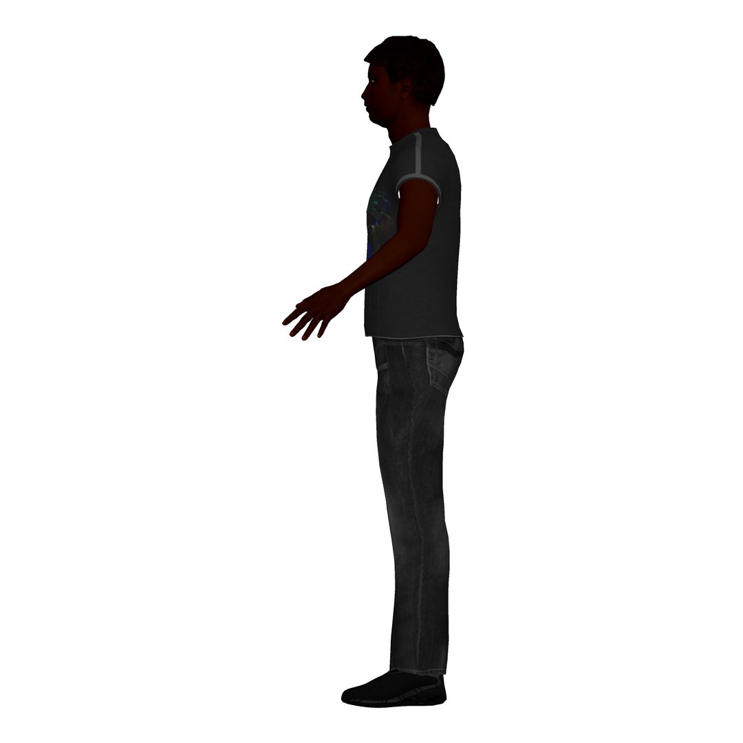 Black Male Rigged Character 3D Model - TurboSquid 1614516