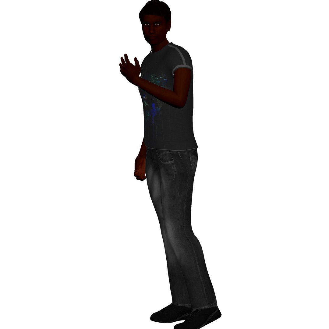 Black Male Rigged Character 3D Model - TurboSquid 1614516