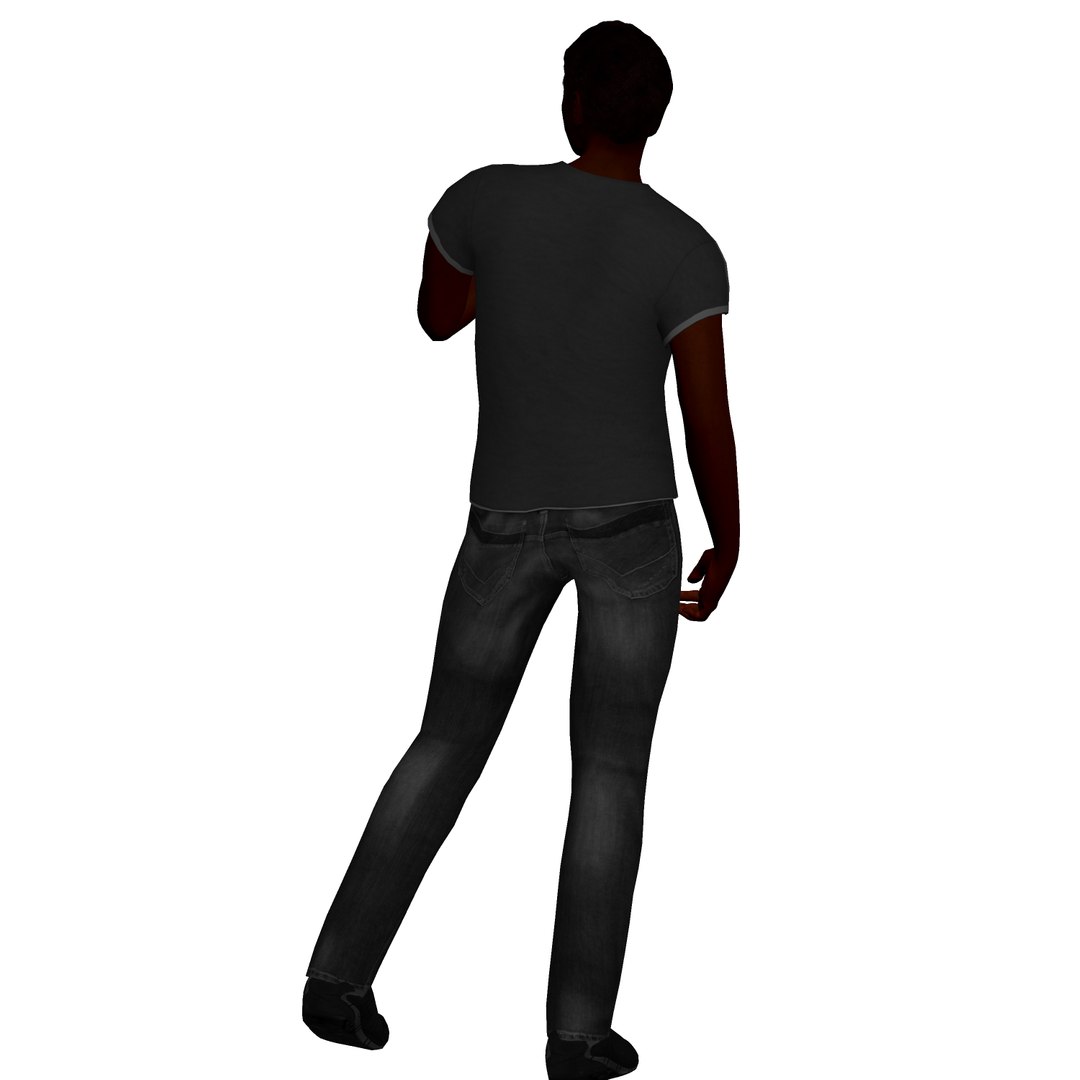 Black Male Rigged Character 3D Model - TurboSquid 1614516