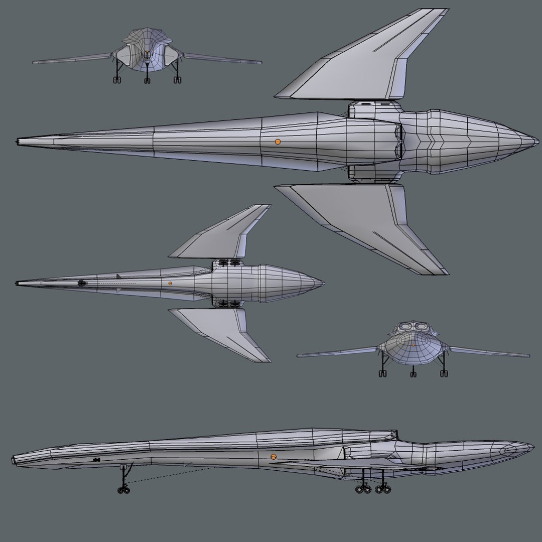 3d Model Of Sendercorp Shuttle