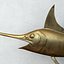 Messing-Marlin aus der Mitte des Jahrhunderts