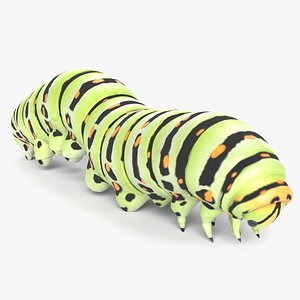 Animated Caterpillar 3D model