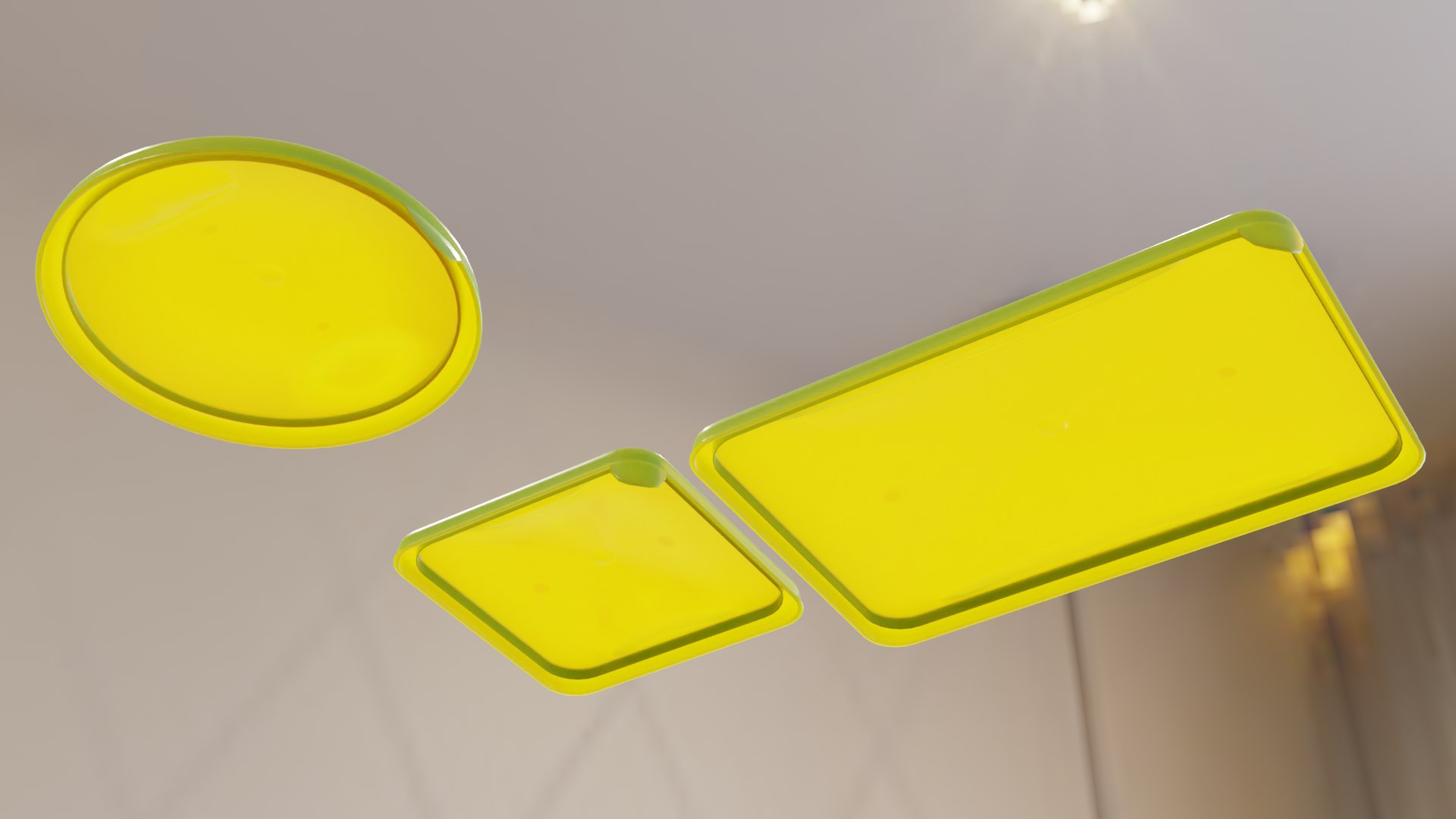 Green Tupperware with Leaf Pattern 3D model - TurboSquid 1965227