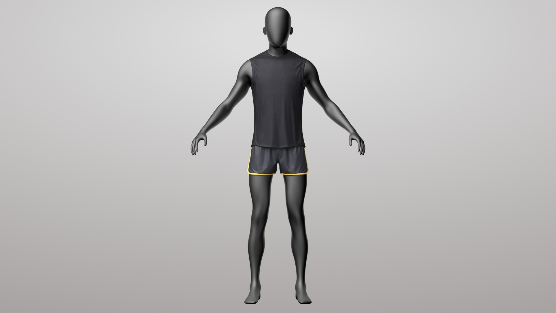 3D model Tank Top and Shorts 2v Black PBR https://p.turbosquid.com/ts-thumb/P8/qhrC9a/EH/008/jpg/1681463699/1920x1080/fit_q87/08b174ff0b48a409596530810ff0371395bb56a5/008.jpg