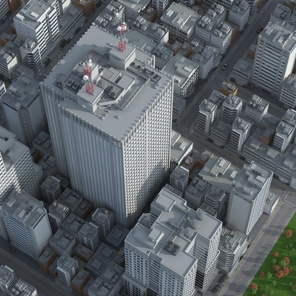 city skyscraper building 3D model