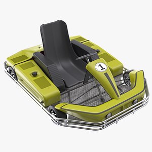 3D Go Kart - Yellow