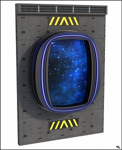 sci-fi window 3D model