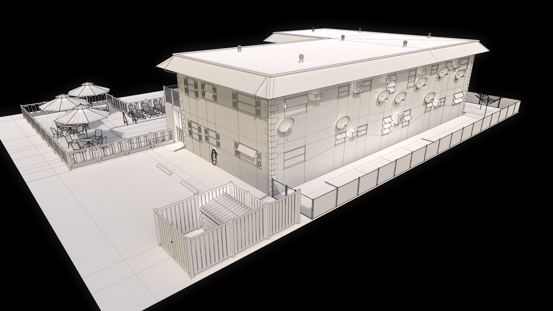 3D Hotel In Florida Model - TurboSquid 1948258