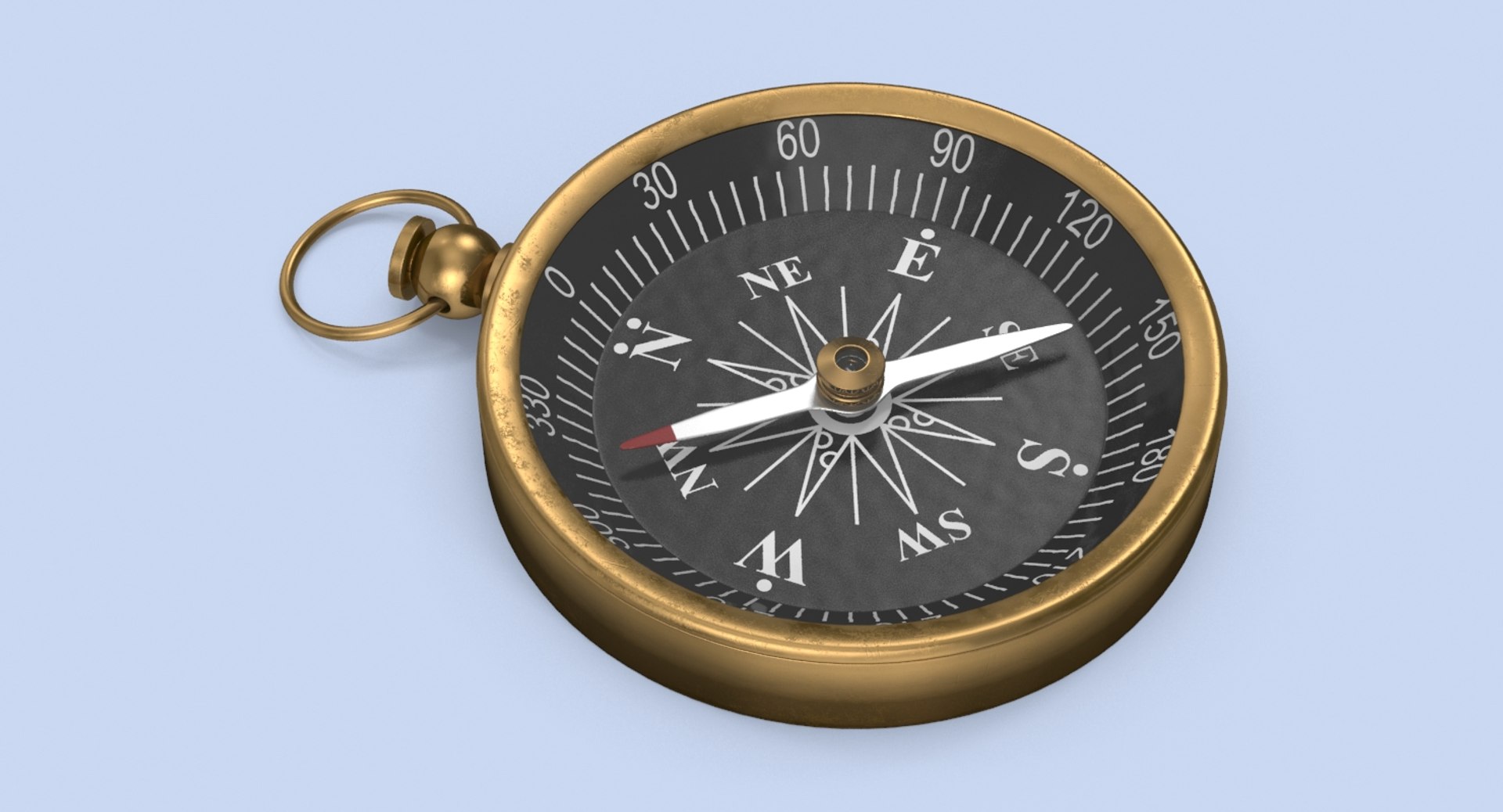 3d Compass 02 Model